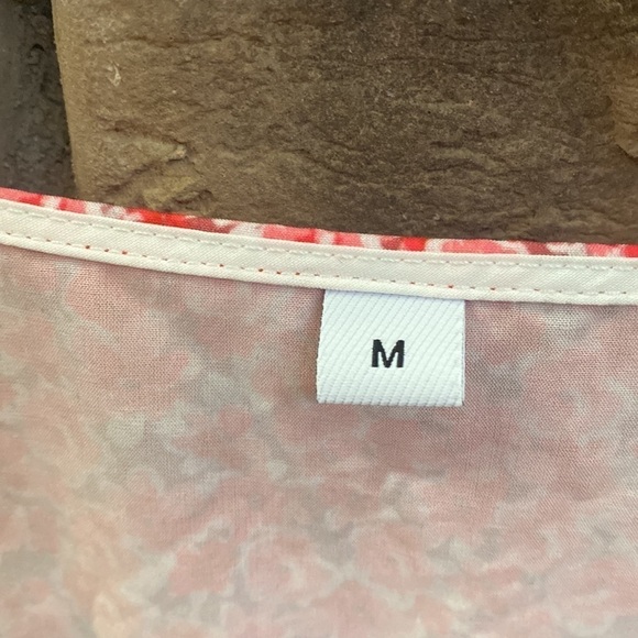 Pink floral midi dress. Size M - Picture 8 of 9